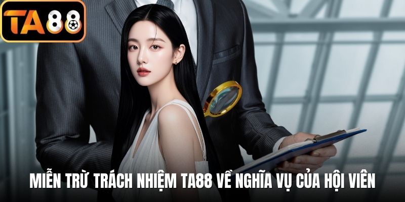 Miễn trừ trách nhiệm TA88 về nghĩa vụ của hội viên